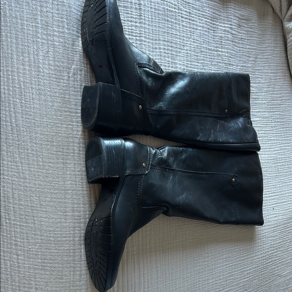 Black Leather Boots